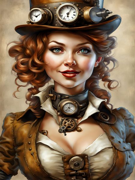 Produktbild: CALVENDO Puzzle Steampunk Cover Girlie | 1000 Teile Lege-Gr&ouml;&szlig;e 64x48cm Foto-Puzzle f&uuml;r gl&uuml;ckliche Stunden