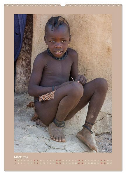 Produktbild: Besuch bei den Himbas - Namibia (hochwertiger Premium Wandkalender 2026 DIN A2 hoch), Kunstdruck in Hochglanz