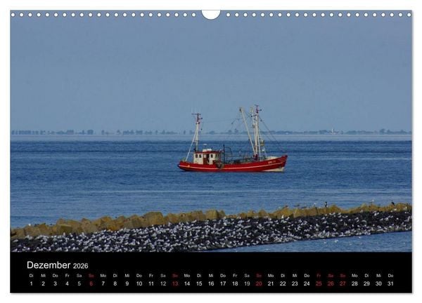 Produktbild: Cuxhaven an der Nordsee (Wandkalender 2026 DIN A3 quer), CALVENDO Monatskalender