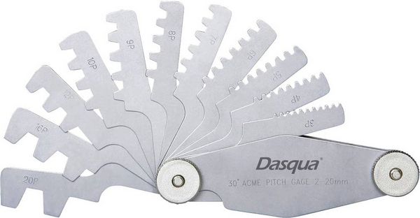 Produktbild: Dasqua 1041-0105 Einstelllehre 2 - 20mm Anzahl Bl&auml;tter: 12
