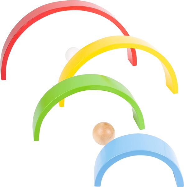 Produktbild: Small foot - Holzbausteine Regenbogen XL