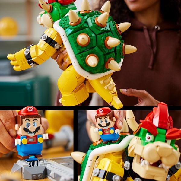 LEGO Super Mario 71411 Der mächtige Bowser, 3D-Modell-Bausatz zum Sammeln