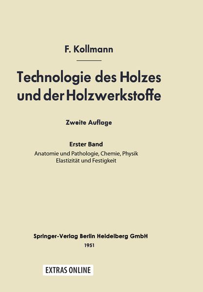 Produktbild: Technologie des Holzes und der Holzwerkstoffe