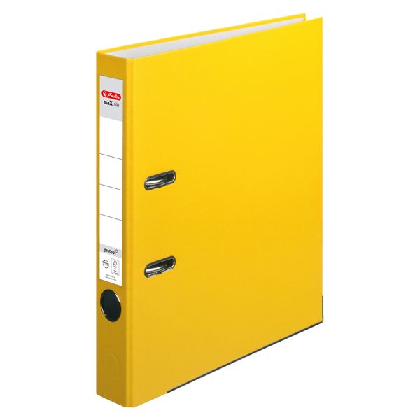 Produktbild: Herlitz Ordner maX.file protect A4 5cm gelb