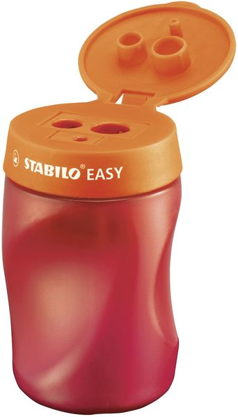 STABILO Spitzer Dosen-Spitzer für Rechtshänder EASYsharpener, 3 in 1, orange