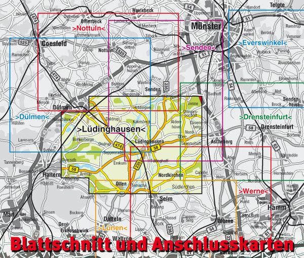 Produktbild: L&uuml;dinghausen & Seppenrade, KVplan, Radkarte/Freizeitkarte/Stadtplan, 1:25.000 / 1:15.000 / 1:7.500