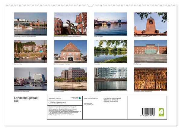 Produktbild: Landeshauptstadt Kiel (hochwertiger Premium Wandkalender 2026 DIN A2 quer), Kunstdruck in Hochglanz