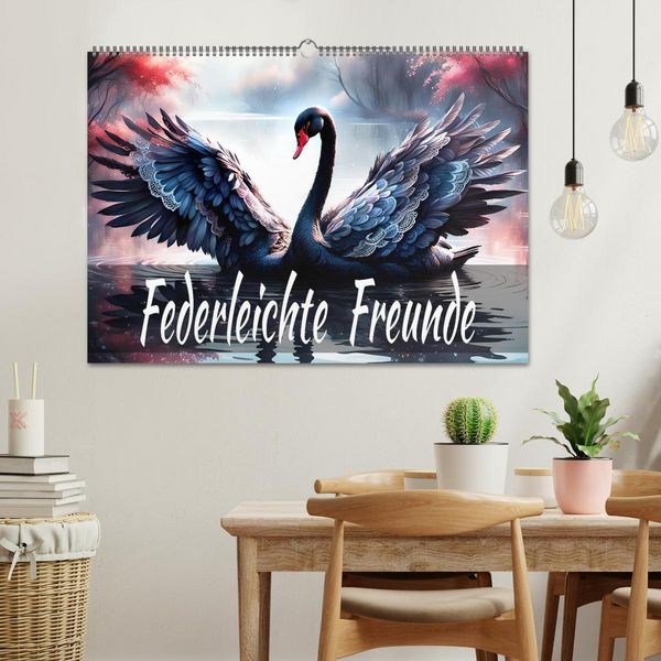 Produktbild: Federleichte Freunde (Wandkalender 2026 DIN A2 quer), CALVENDO Monatskalender