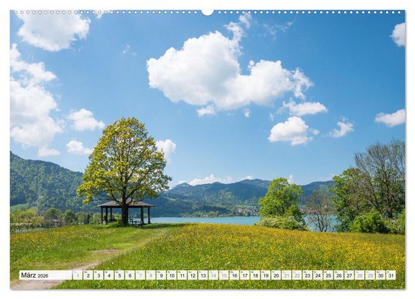 Produktbild: Es is so schee am Tegernsee (hochwertiger Premium Wandkalender 2026 DIN A2 quer), Kunstdruck in Hochglanz