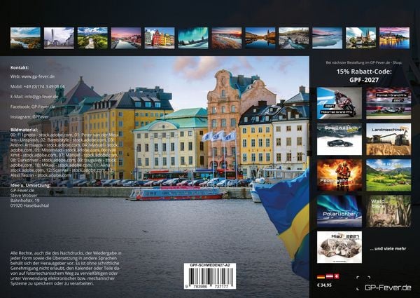 Produktbild: Schweden &ndash; Magie des Nordens - 2027 - Kalender DIN A2