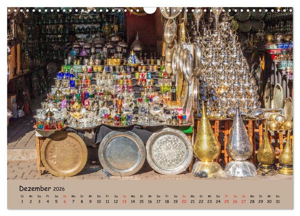 Produktbild: Marrakesch - Eine Stadt wie aus 1001 Nacht (Wandkalender 2026 DIN A3 quer), CALVENDO Monatskalender
