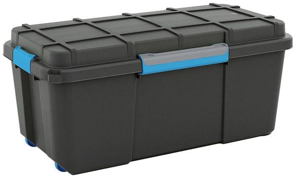 Produktbild: KIS 241507 Aufbewahrungsbox Scubba stapelbar (L x B x H) 780 x 350 x 395 mm Grau-Blau, Schwarz 1 St.