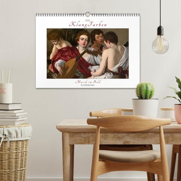 Produktbild: KlangFarben - Musik im Bild Kunstkalender (Wandkalender 2026 DIN A3 quer), CALVENDO Monatskalender
