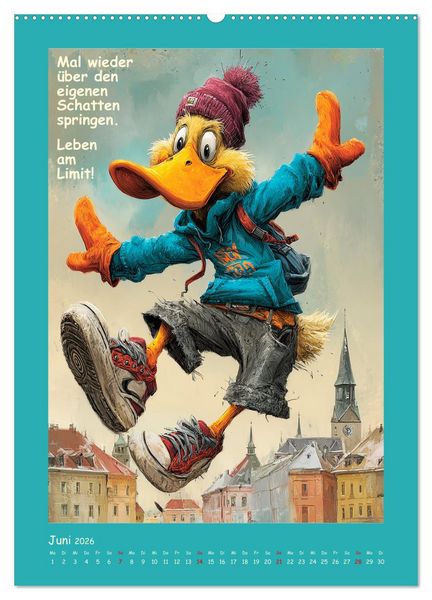 Produktbild: Quack Attacke. Enten au&szlig;er Kontrolle (hochwertiger Premium Wandkalender 2026 DIN A2 hoch), Kunstdruck in Hochglanz