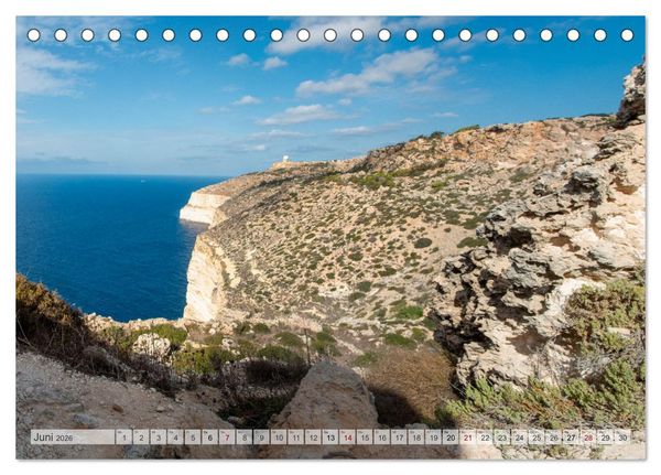 Produktbild: Malta - Wo Geschichte lebendig ist (Tischkalender 2026 DIN A5 quer), CALVENDO Monatskalender