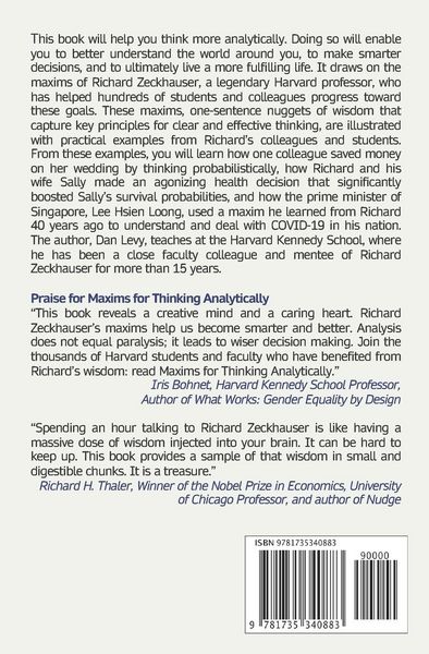 Produktbild: Maxims for Thinking Analytically