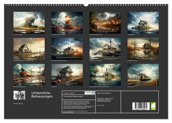 Produktbild: Unheimliche Behausungen (hochwertiger Premium Wandkalender 2026 DIN A2 quer), Kunstdruck in Hochglanz