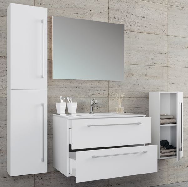 Produktbild: 5-tlg. Waschplatz Waschtisch Badinos Schublade SP
