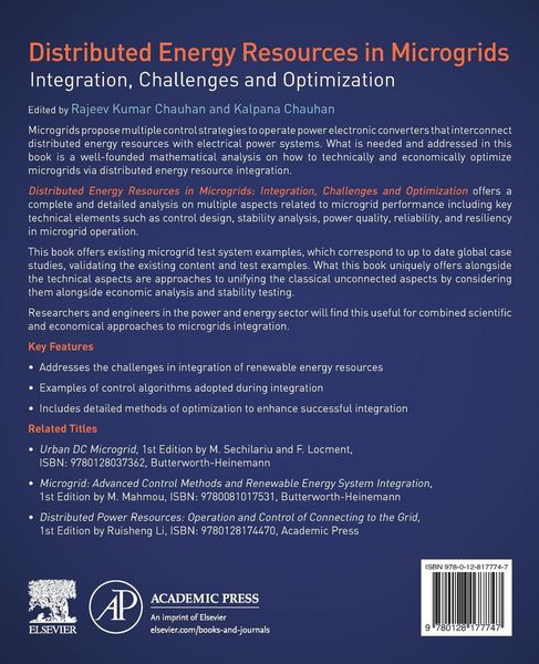 Produktbild: Distributed Energy Resources in Microgrids