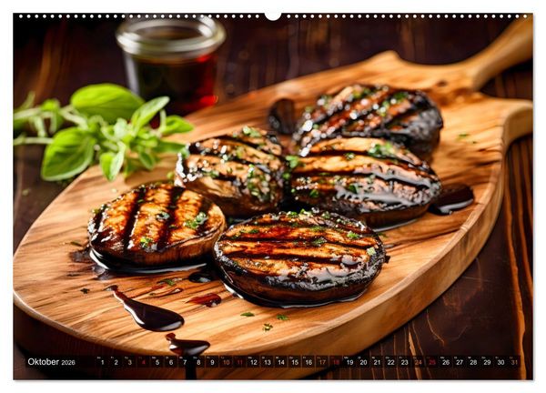 Produktbild: BBQ Feuerzauber - Grillkalender (Wandkalender 2026 DIN A2 quer), CALVENDO Monatskalender