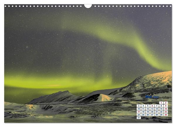 Produktbild: Faszinierende Lichterscheinungen am Himmel - Polarlichter (Wandkalender 2027 DIN A3 quer), CALVENDO Monatskalender