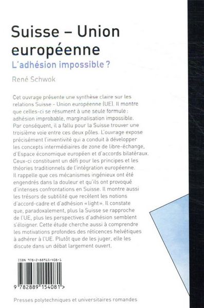 Produktbild: Suisse union europeenne
