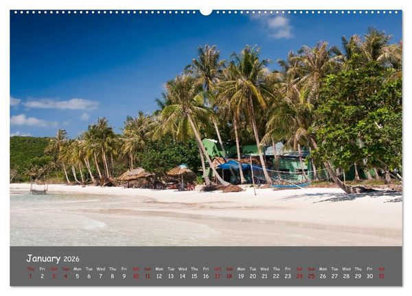 Produktbild: Vietnam`s most beautiful beaches (High Quality Premium Wall Calendar 2026 DIN A2 landscape),CALVENDO 12 Month Wall Calendar