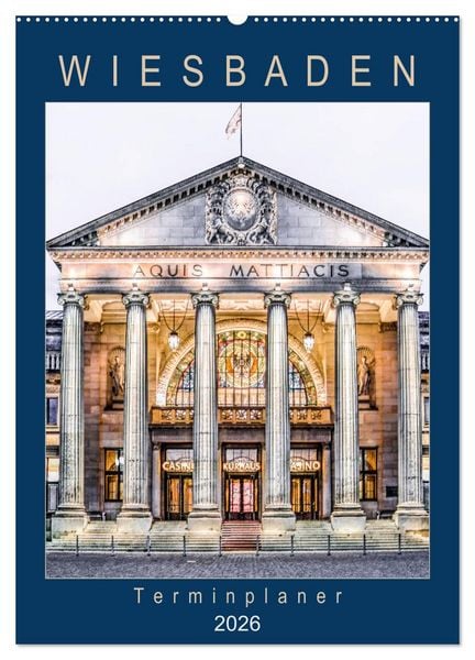 Produktbild: Wiesbaden Terminplaner (Wandkalender 2026 DIN A2 hoch), CALVENDO Monatskalender