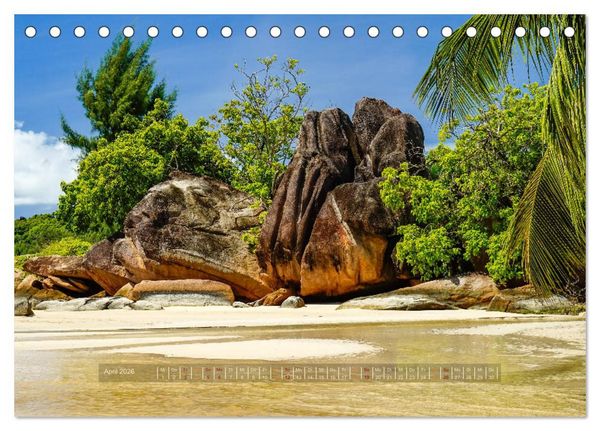 Produktbild: Seychellen - Inselparadiese Mah&eacute; La Digue Praslin (Tischkalender 2026 DIN A5 quer), CALVENDO Monatskalender
