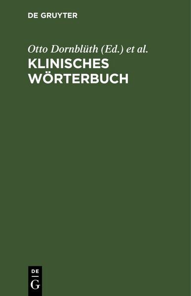 Produktbild: Klinisches W&ouml;rterbuch