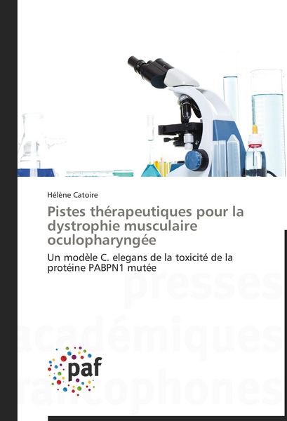 Produktbild: Pistes th&eacute;rapeutiques pour la dystrophie musculaire oculopharyng&eacute;e