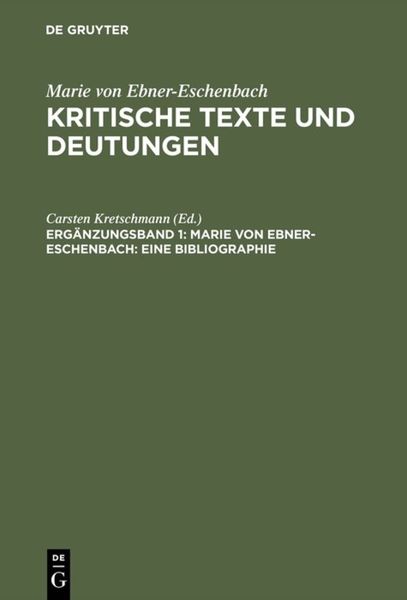 Produktbild: Eine Bibliographie