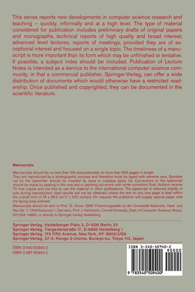 Produktbild: TAPSOFT '89. Proceedings of the International Joint Conference on Theory and Practice of Software Development Barcelona, Spain, March 13-17, 1989