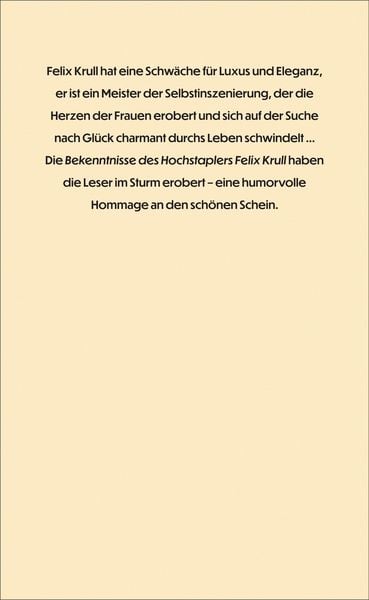 Produktbild: Bekenntnisse des Hochstaplers Felix Krull