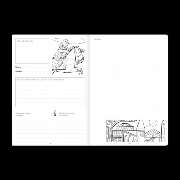 Produktbild: Predigt-Notizbuch f&uuml;r Kinder
