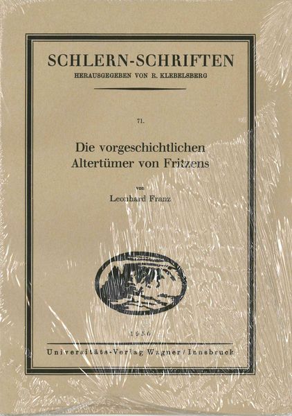 Produktbild: Die vorgeschichtlichen Altertümer von Fritzens