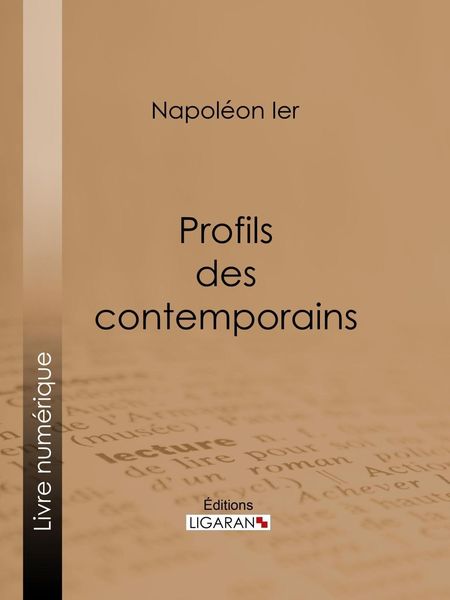 Produktbild: Profils des contemporains