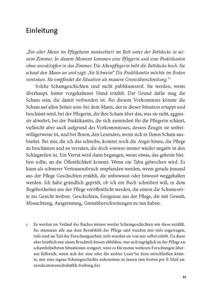 Produktbild: Unerh&ouml;rte Scham in der Pflege