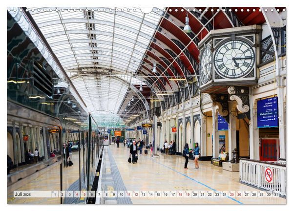 Produktbild: Bahnh&ouml;fe in Europa (Wandkalender 2026 DIN A3 quer), CALVENDO Monatskalender