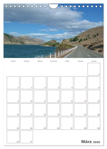 Produktbild: Neuseeland &ndash; Unterwegs auf Traumstra&szlig;en der S&uuml;dinsel (Wandkalender 2026 DIN A4 hoch), CALVENDO Monatskalender