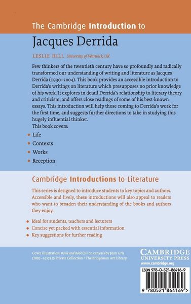 Produktbild: The Cambridge Introduction to Jacques Derrida