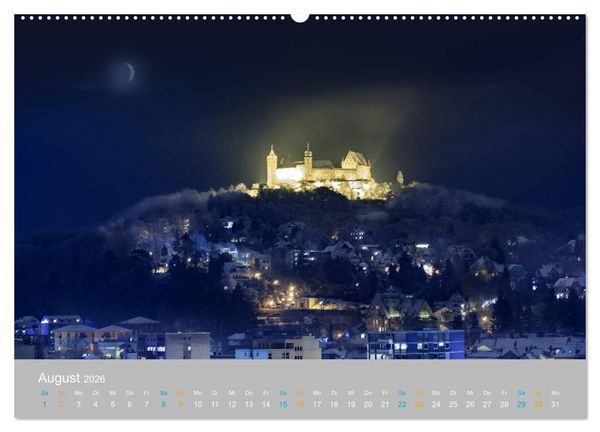 Produktbild: Coburger Land - Burgen und Schl&ouml;sser (hochwertiger Premium Wandkalender 2026 DIN A2 quer), Kunstdruck in Hochglanz