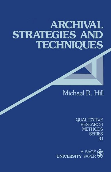 Produktbild: Archival Strategies and Techniques