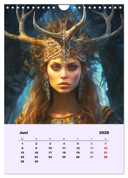 Produktbild: Magische Reise zu mystischen Wesen. Keltische Fantasie-Gestalten (Wandkalender 2026 DIN A4 hoch), CALVENDO Monatskalender
