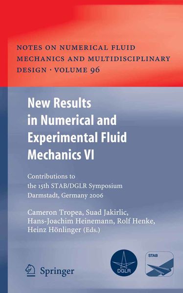 Produktbild: New Results in Numerical and Experimental Fluid Mechanics VI