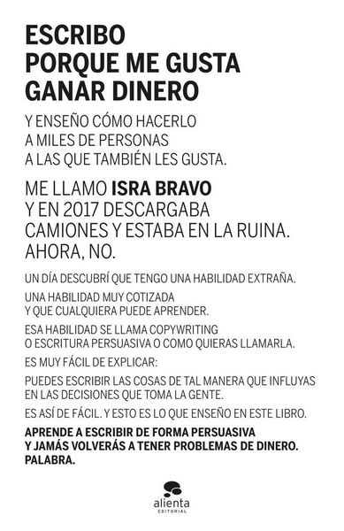 Produktbild: Escribo porque me gusta ganar dinero
