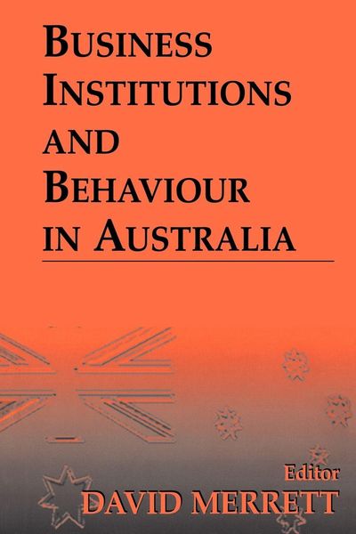 Produktbild: Business Institutions and Behaviour in Australia