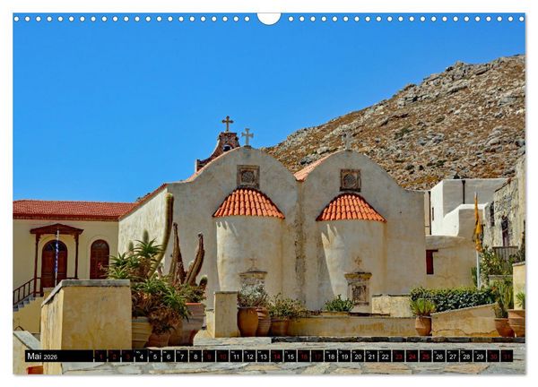 Produktbild: Kl&ouml;ster und Kirchen auf Kreta (Wandkalender 2026 DIN A3 quer), CALVENDO Monatskalender
