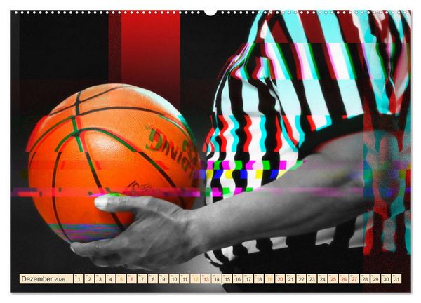 Produktbild: Basketball Liebe (hochwertiger Premium Wandkalender 2026 DIN A2 quer), Kunstdruck in Hochglanz