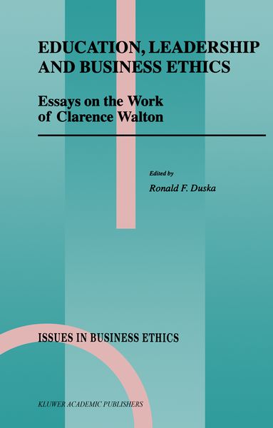 Produktbild: Education, Leadership and Business Ethics
